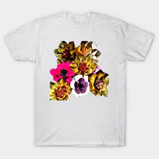 paper floral art T-Shirt